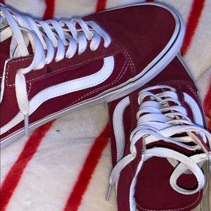 Maroon vans